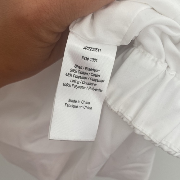 NWT Jason Wu Cropped White Puff Sleeve Sweetheart Top - Picture 8 of 8